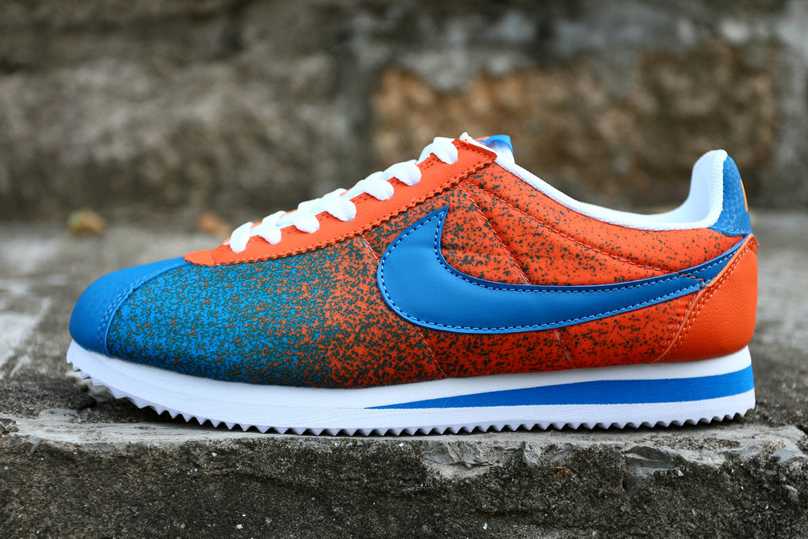 Nike Cortez 2014 Femme Foot Locker Colore Basket 2014 Degrade Orange Bleu